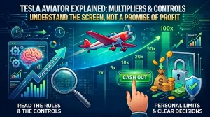 Aviator multiplier, cash-out and result-history diagram